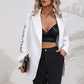 Lost For Words Graphic Blazer