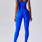 Wide Strap Sleeveless Active Jumpsuit