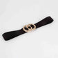 Double Hoop Buckle Elastic Belt