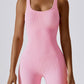 Wide Strap Sleeveless Active Jumpsuit