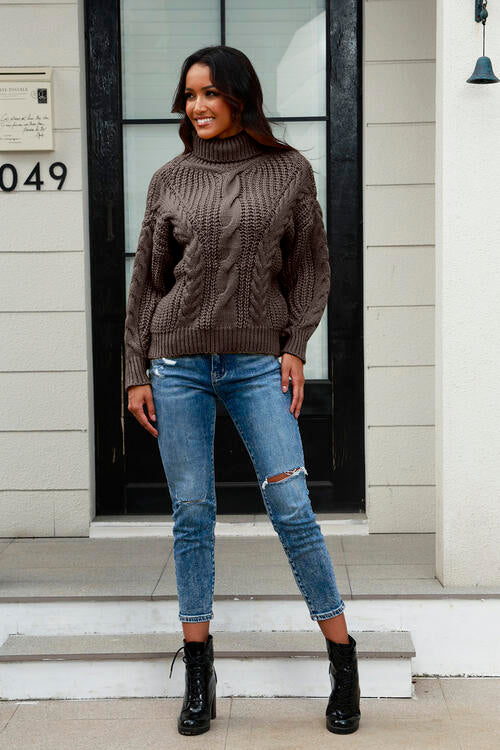 Miss Prissy Cable-Knit Sweater