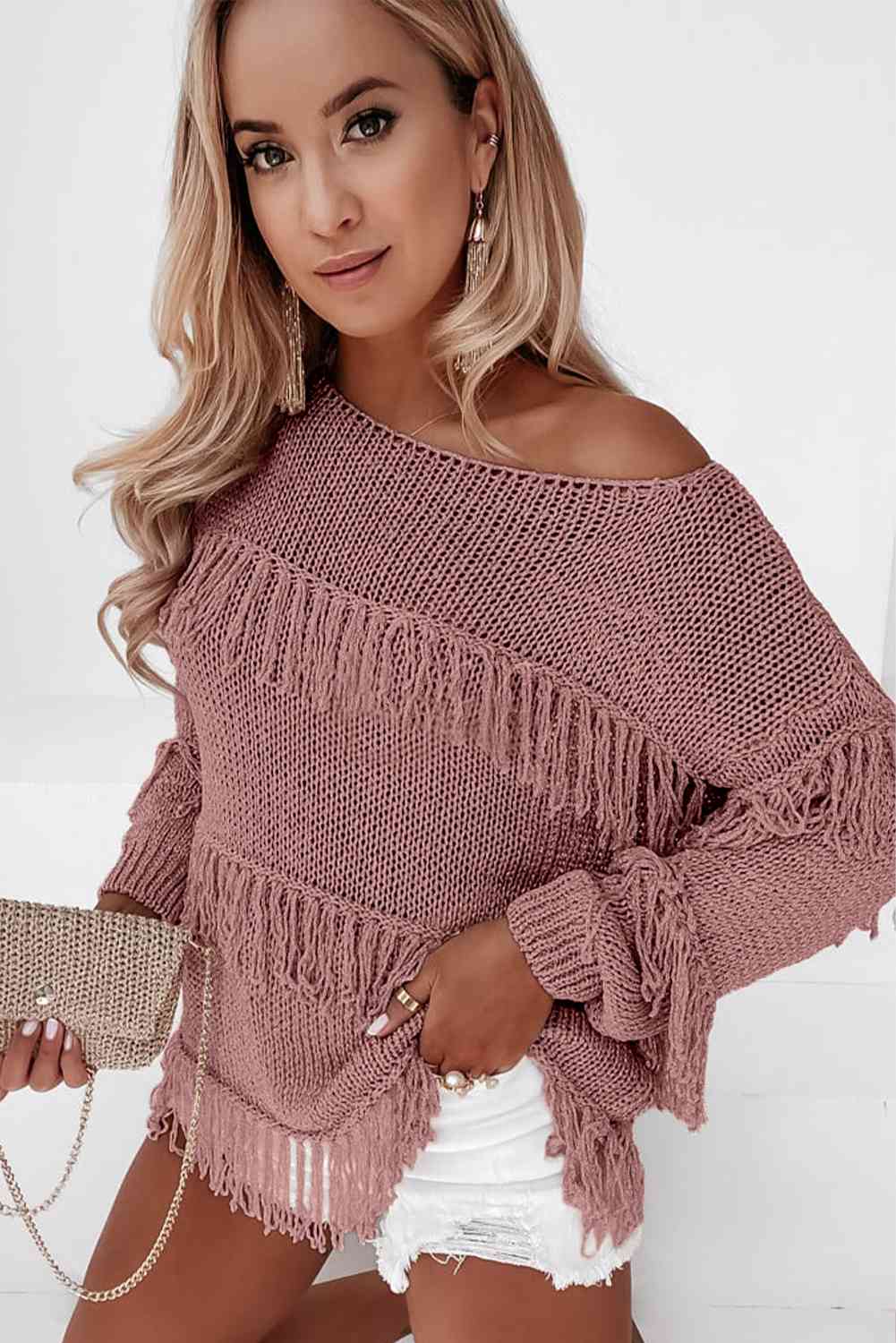 Chic Dior Fringe Sweater