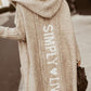 SIMPLY LIVE CHIC Hooded Cardigan