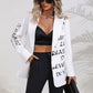 Lost For Words Graphic Blazer