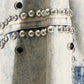 Rock With Me Studded Denim Bolero Jacket