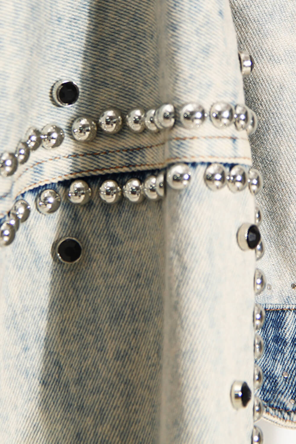 Rock With Me Studded Denim Bolero Jacket