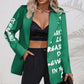 Lost For Words Graphic Blazer