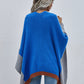 Mary Rib-Knit Handkerchief Poncho