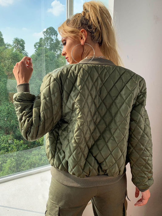 The Chi Quilted Bomber Jacket