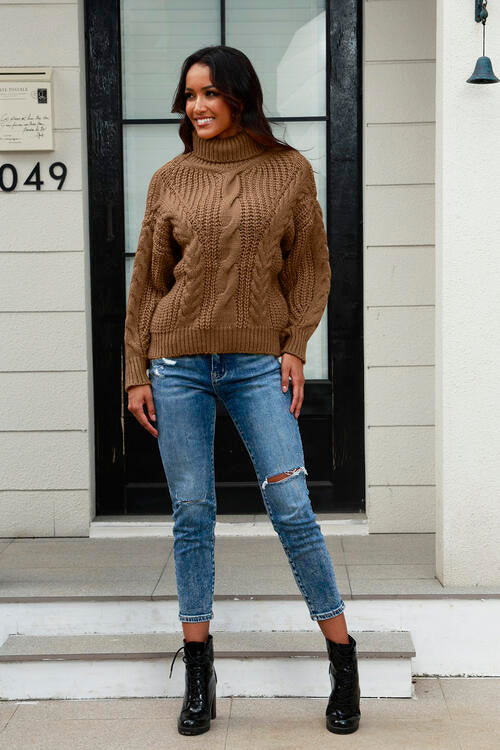 Miss Prissy Cable-Knit Sweater