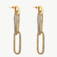 Crushing D-Shaped Drop Earrings