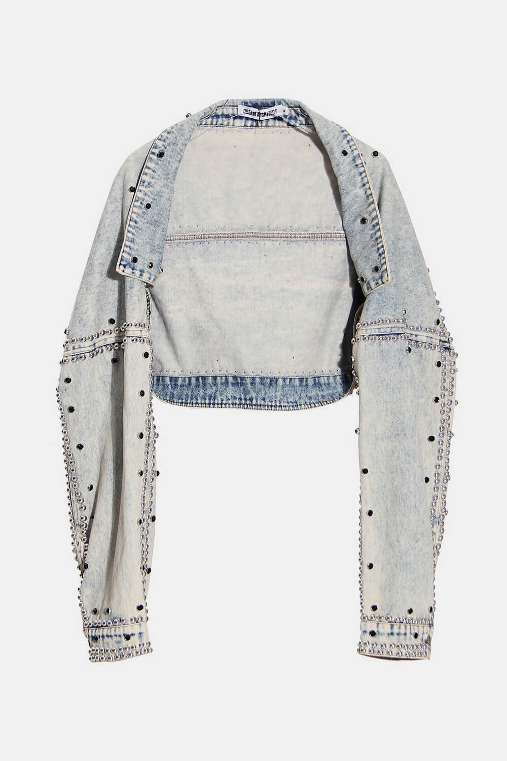 Rock With Me Studded Denim Bolero Jacket