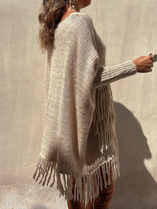 Back To The Basics Fringe Sweater