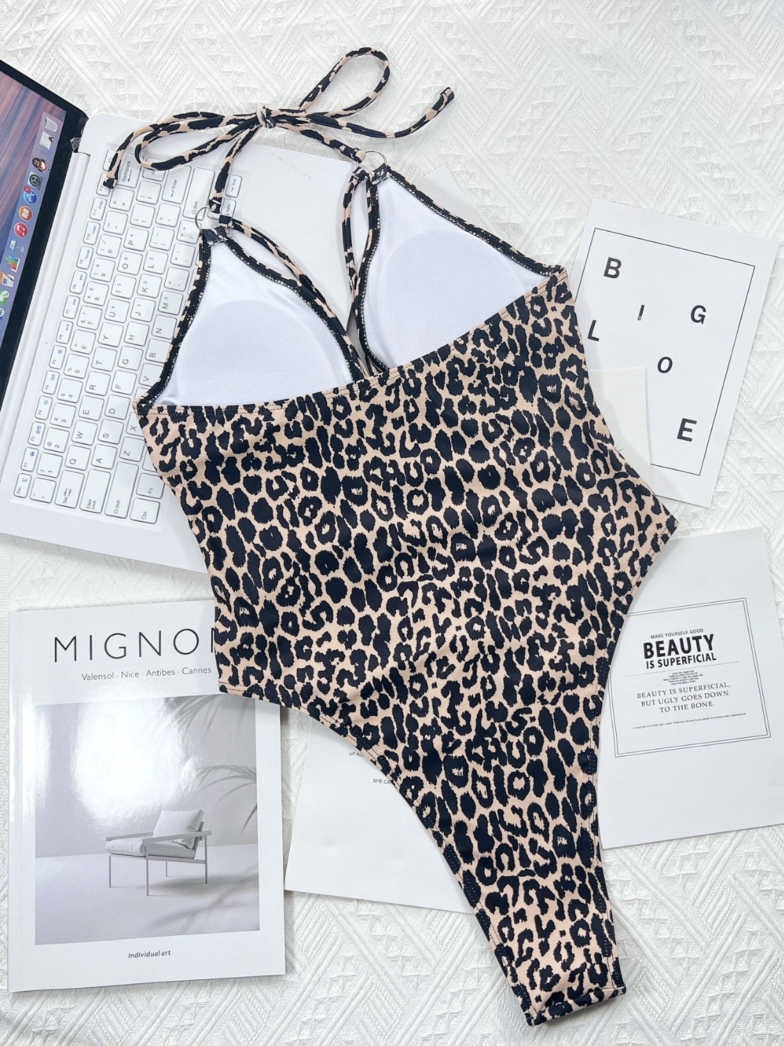 Leopard Cutout One-Piece Monokini