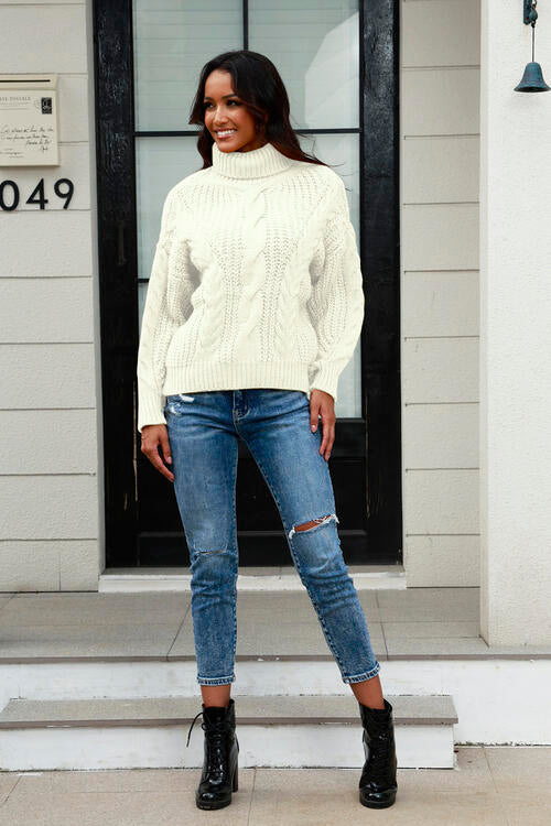 Miss Prissy Cable-Knit Sweater