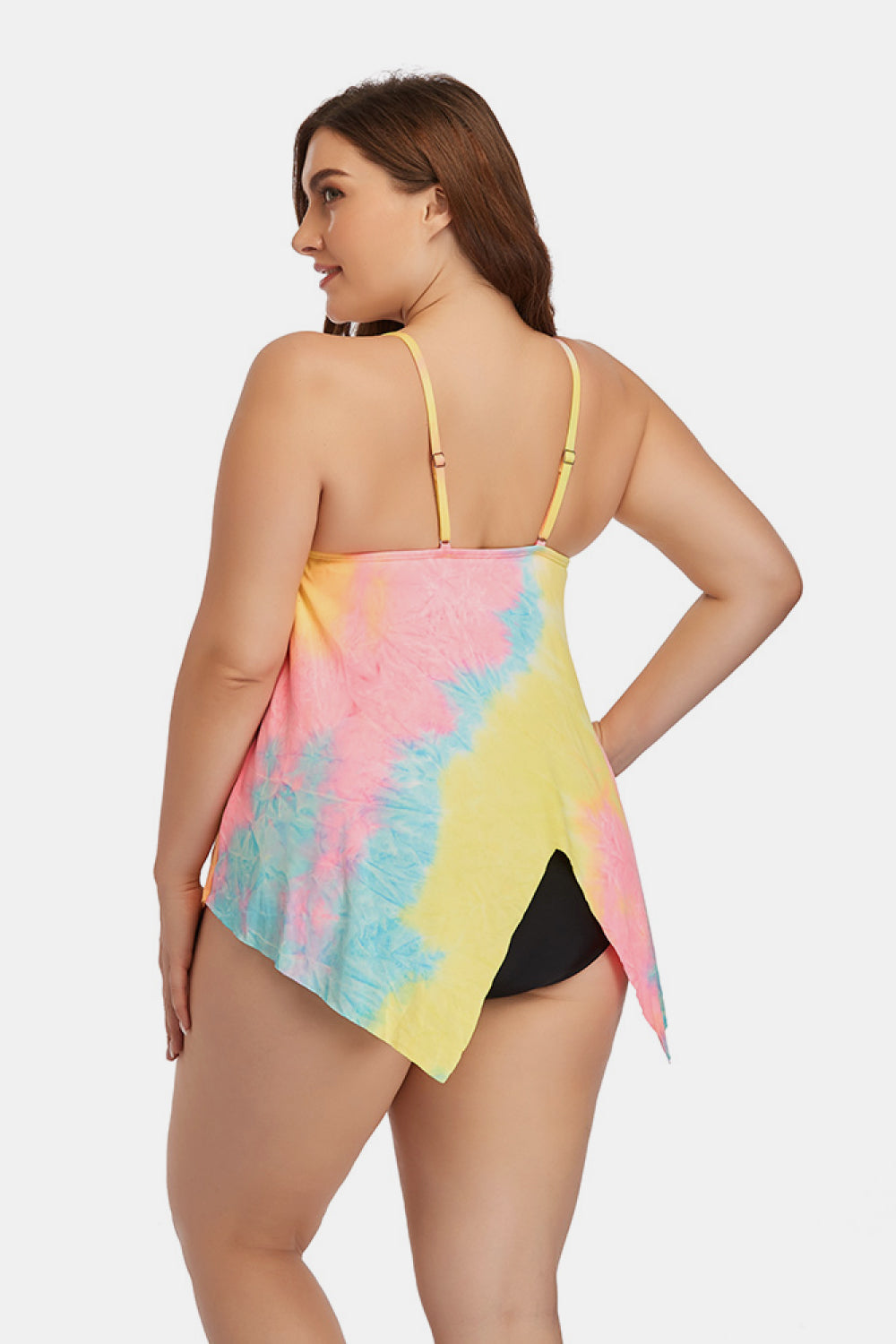 Chic Curvy Cotton Candy Two-Piece Swim Set