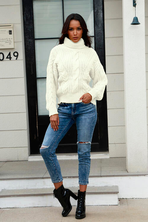 Miss Prissy Cable-Knit Sweater