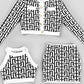 Fenty Dior Printed Jacket and Skirt Set