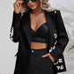 Lost For Words Graphic Blazer