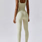 Wide Strap Sleeveless Active Jumpsuit