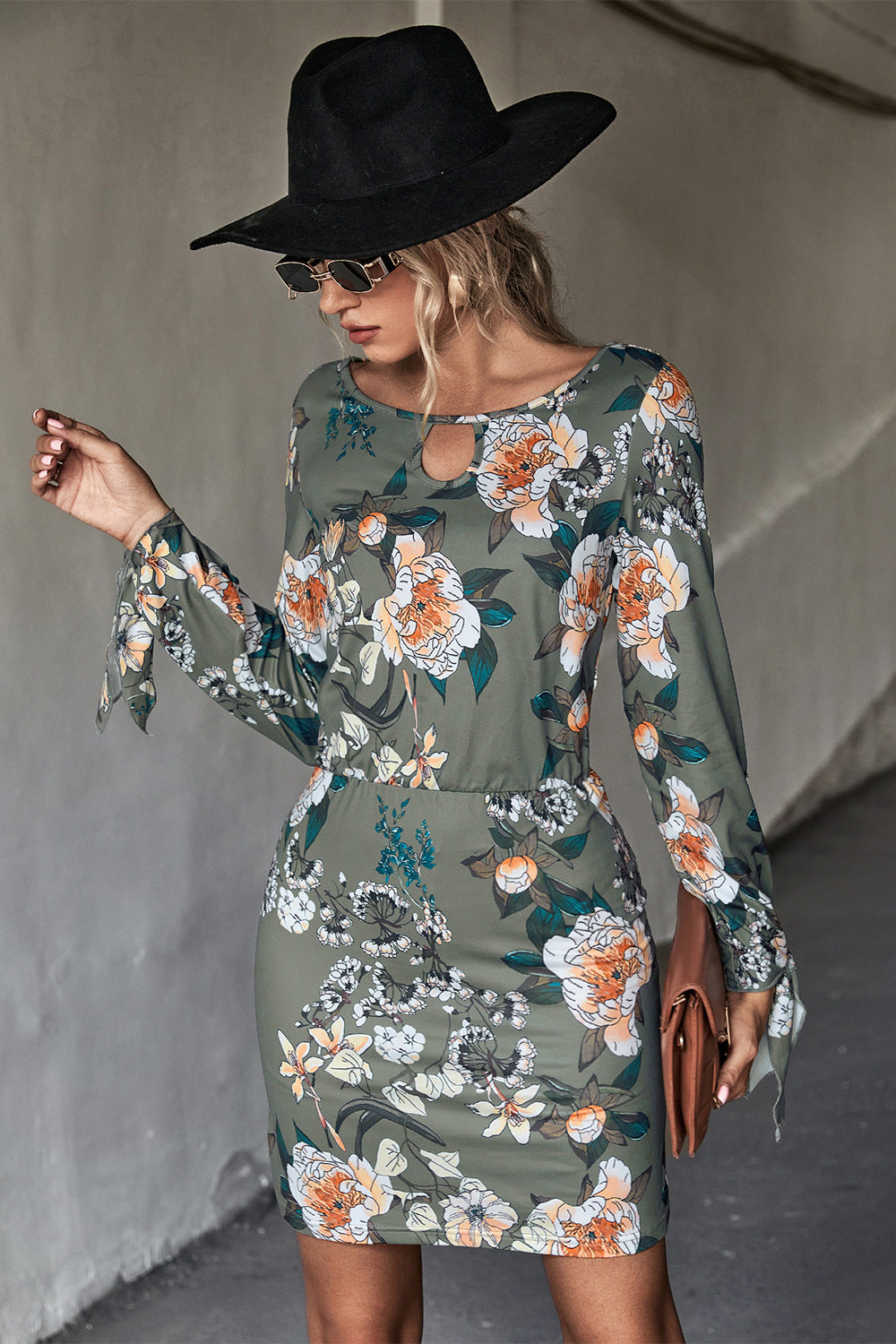 Floral Vibes Cutout Mini Dress