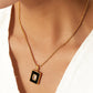 Think Outside The Box Square Pendant Necklace